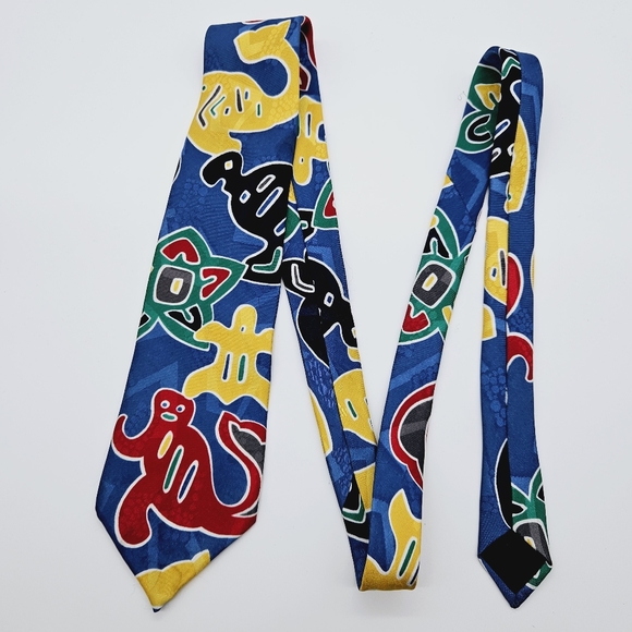DA VINCI | 100% silk colourful neck tie - Picture 2 of 4